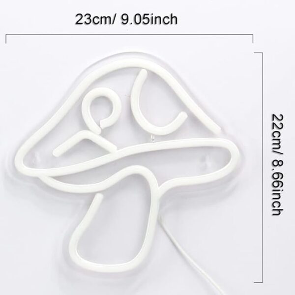mushroom-neon-light-size-description