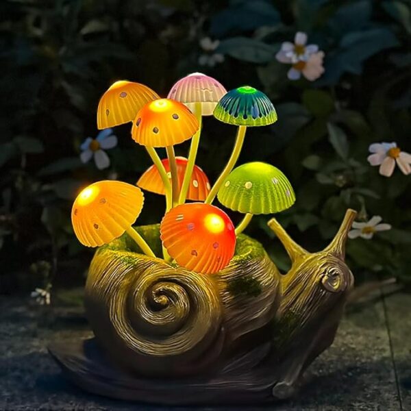 snail-with-mushrooms-garden-light