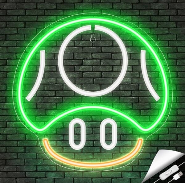 green-neon-mushroom-light