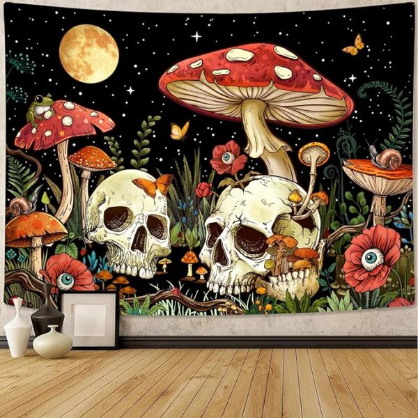 hippy-mushroom-wall-tapestry