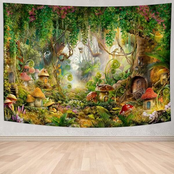 magical-mushroom-forest-wall-tapestry