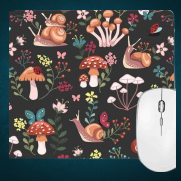 cute-mushroom-and-snail-mouse-pad