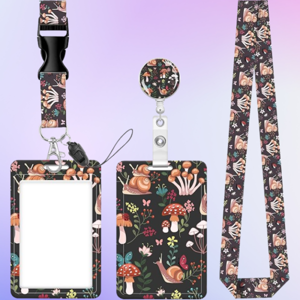 snail-and-mushroom-lanyard