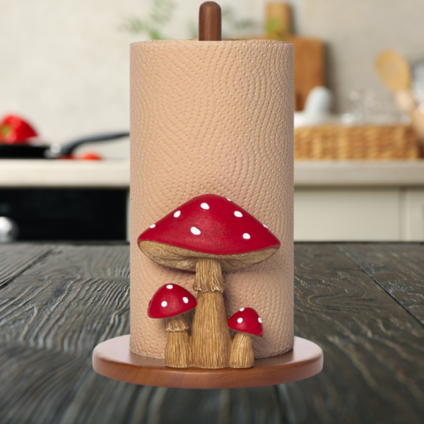 musroom-paper-towel-holder