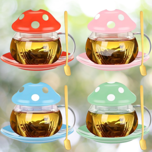 4-set-mushroom-tea-cups-set-with-Infuser