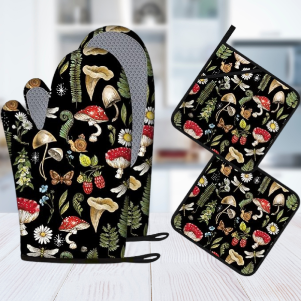 mushroom-oven-glove-set