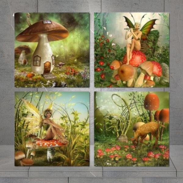 fairy-mushroom-wall-art