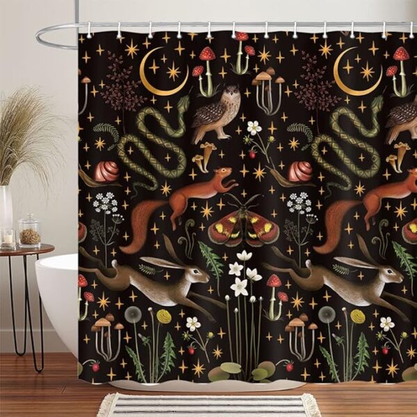 garden-mushroom-shower-curtain