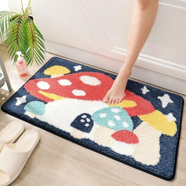 cute-and-fluffy-mushroom-bath-mat