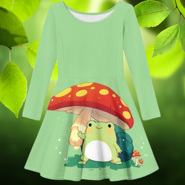 frog-and-mushroom-kids-dress