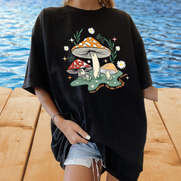 black-ladies-mushroom-t-shirt