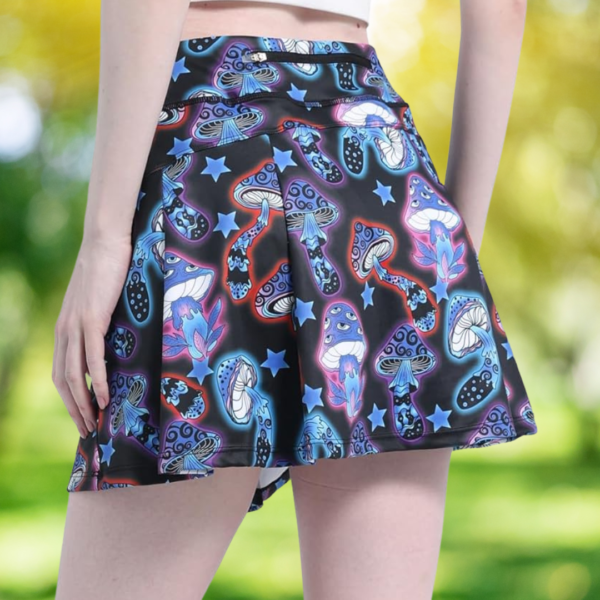 mushroom-themed-skirt-blue