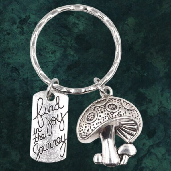 silver-mushroom-keychain