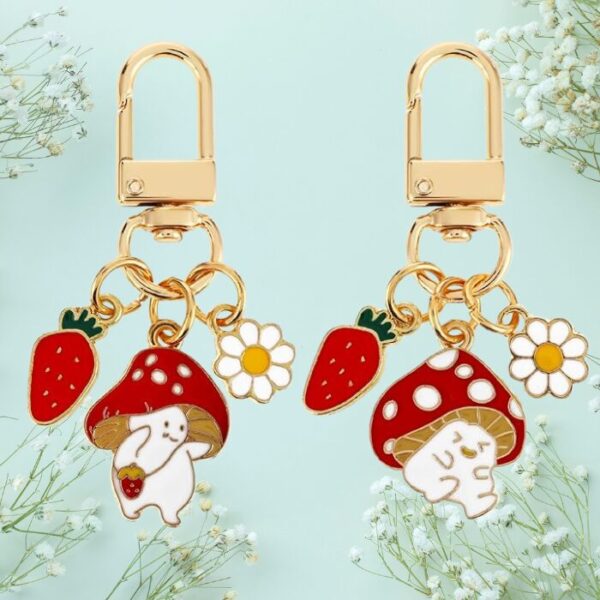 mushroom-key-ring