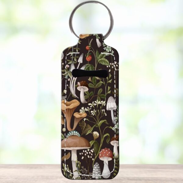 mushroom-keychain-lipstick-holder