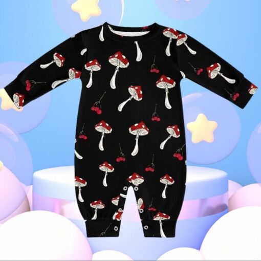 mushroom-baby-romper